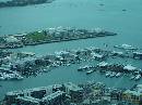 NZ02-Dec-26-15-12-00 * The America's Cup syndicates.
The Viaduct Basin.
Boxing day.
From SkyTower.
Auckland. * 1984 x 1488 * (612KB)